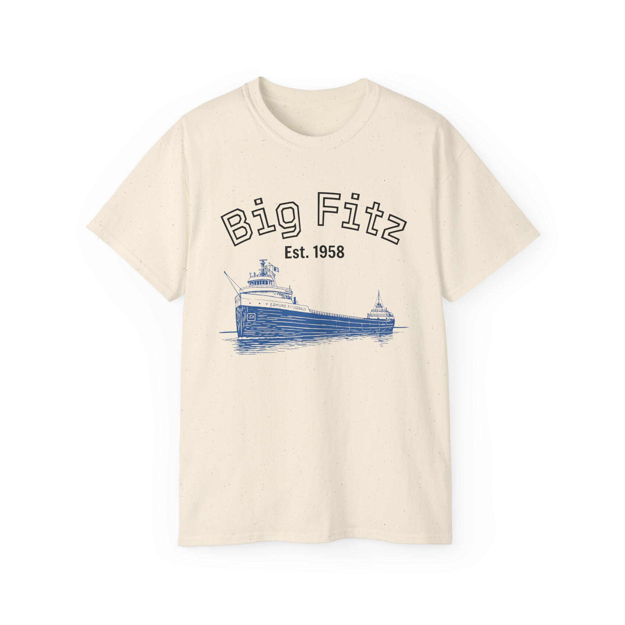 T-shirt Artistique Gordon Lightfoot & Edmund Fitzgerald – Tailles S à 5XL – Coton 100% – Neuf Avec étiquettes