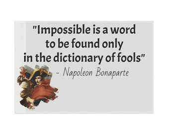 Napoleon Bonaparte Quote Flag | History Buff Home Decor