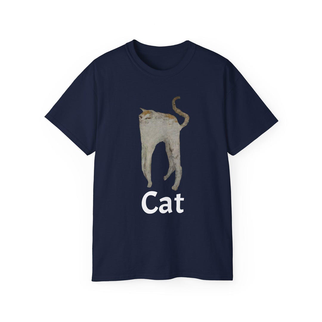 【SCENERITY】cat print short sleeve t-shirt Animal Cat Print Men's T-shirt Harajuku Cute Loose Short