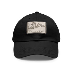 Join or Die Leather Patch Hat | American Revolutionary War Merchandise