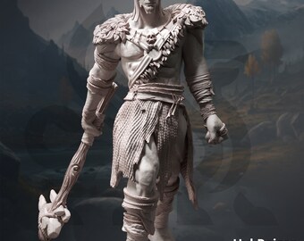 Hyl Reiser, Hill Giant - Hexhunters of Brightstone - DMStash 3D Printed Miniature - 32mm Scale