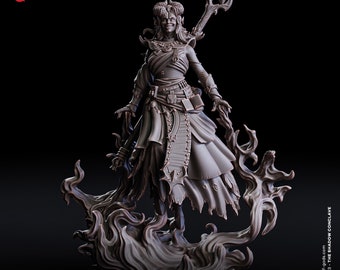 Ariael, The Whisperer - The Shadow Conclave - Flesh of Gods 3D Printed Miniature - 32mm Scale
