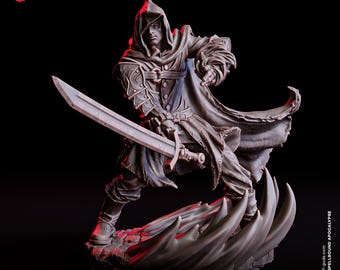 Fjorn, Hexblade Warlock - Spellbound Apocalypse - Flesh of Gods 3D Printed Miniature - 32mm Scale