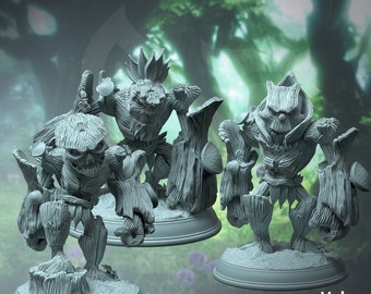 Volys, Treant Saplings - Feywalkers - DMStash 3D Printed Miniatures - 32mm Scale