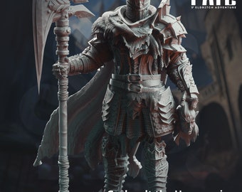 Gerhardt the Unwavering, Duke's Executioner - A Grim Fate - DMStash 3D Printed Miniature - 32mm Scale