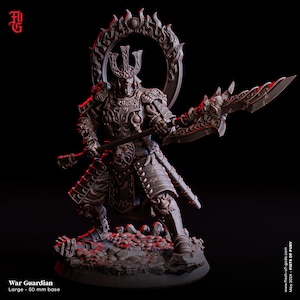 War Guardian - Fists of Fury - Gods kött 3D-utskriven miniatyr - 32 mm skala