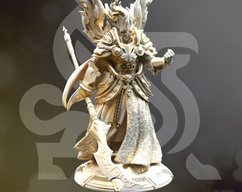 Horauthin, Divine of War & Peace - Divine Awakening - DMStash 3D Printed Miniature - 32mm Scale