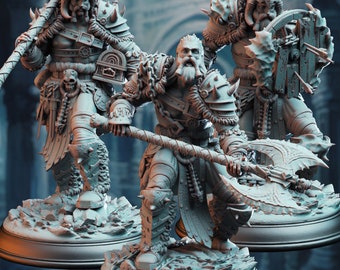 The Ugadrin, Snow Giants - A Colossal Threat - DMStash 3D Printed Miniatures - 32mm Scale