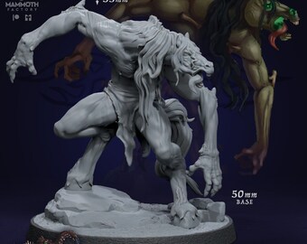 The Terrible Talang - Abominable Beasts - Mammoth Factory 3D Printed Miniature - 32mm Scale