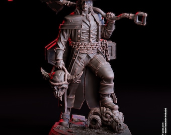 The Undertaker - Nightmarish Parade - Flesh of Gods 3D Printed Miniature - 32mm Scale
