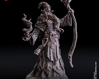 Sylvari, The Silver Eyed - The Nightfall Cult - Flesh of Gods 3D Printed Miniature - 32mm Scale