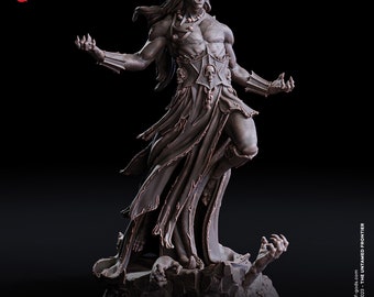 Silas, The Unbound - The Untamed Frontier - Flesh of Gods 3D Printed Miniature - 32mm Scale