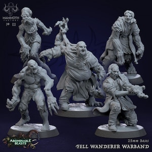 Fell Wanderers - Abominable Beasts - Mammoth Factory 3D Printed Miniatures - 32mm Scale
