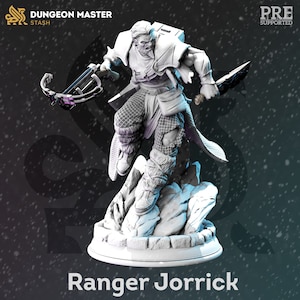 Ranger Jorrick - Frozen Wastes of Oldavor - DMStash 3D Printed Miniature - 32mm Scale