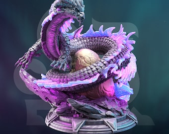 Byrilwyn, Dragon of the Arcane - Masters of the Arcane - DMStash 3D Printed Miniature - 32mm Scale