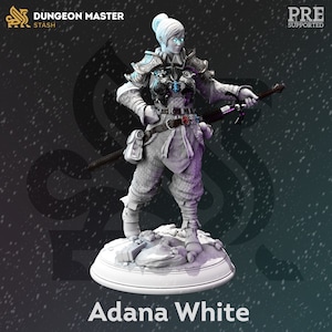 Adana White - Frozen Wastes of Oldavor - DMStash 3D Printed Miniature - 32mm Scale