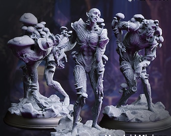 Myceloid Minions - Under Darkness - DMStash 3D Printed Miniature - 32mm Scale