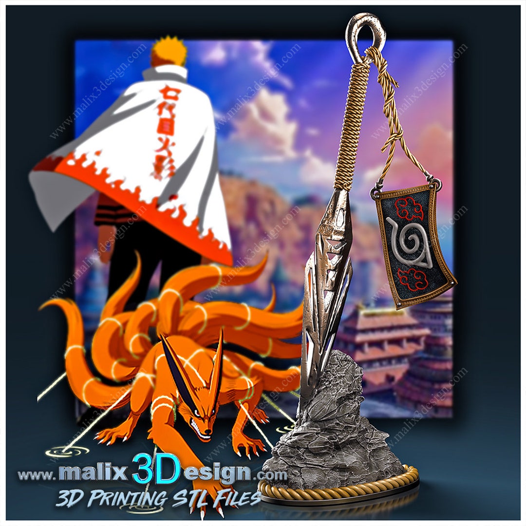 Kunai naruto by Sanix Fanart Sculpture 3D Printed Etsy Australia