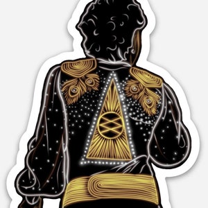 Josh Kiszka Peacock Feather Jumpsuit Sticker