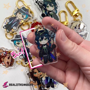 Twisted Wonderland Dorm Outfit Keychains