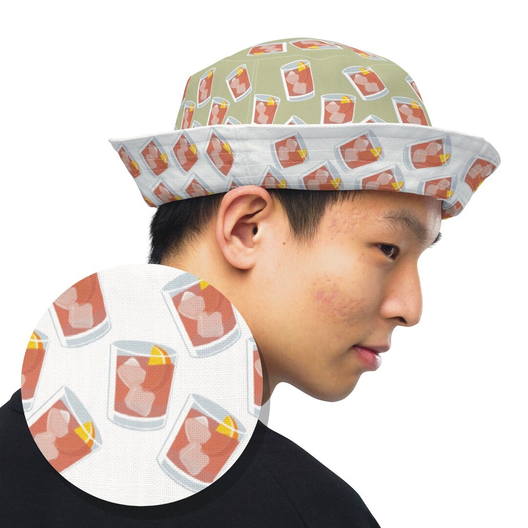 Negroni Sipper Reversible Cocktail Bucket Hat - Etsy