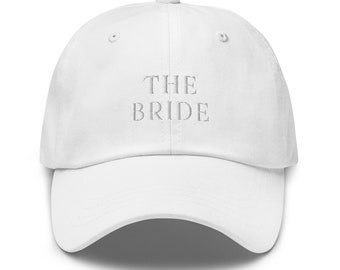 Cotton Twill Hen Party Cap Hat - 'The Bride'