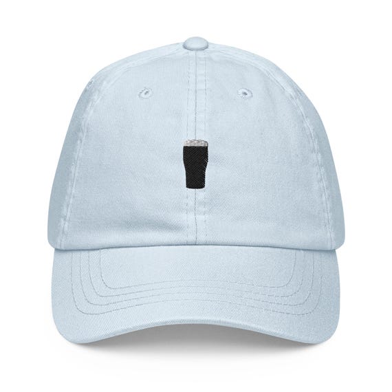 Embroidered Pastel Baseball Cap With Pint of Stout Etsy UK