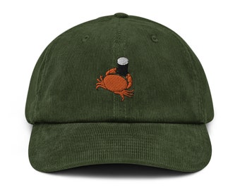 Vintage Stout Crab Corduroy Dad Hat