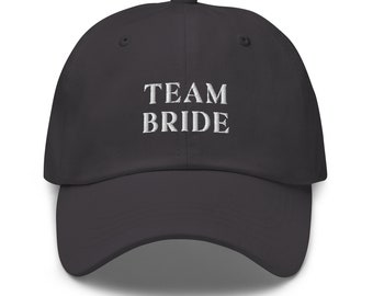 Cotton Twill Hen Party Cap Hat - 'Team Bride'