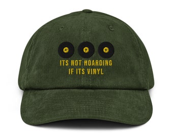 Vinyl Collector Embroidered Corduroy Cap