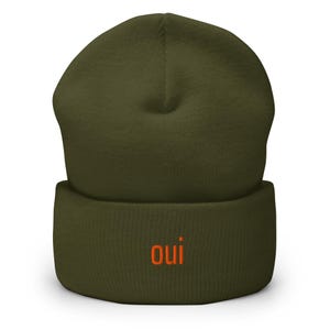 Oui Embroidered Beanie - Inspired by Shrinking