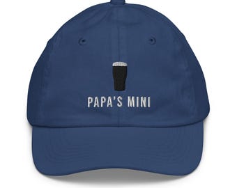 Papa's Mini Kids' Embroidered Baseball Cap - Fun Stout-Themed Hat