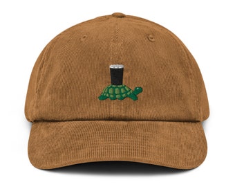 Vintage Stout Tortoise Corduroy Dad Hat