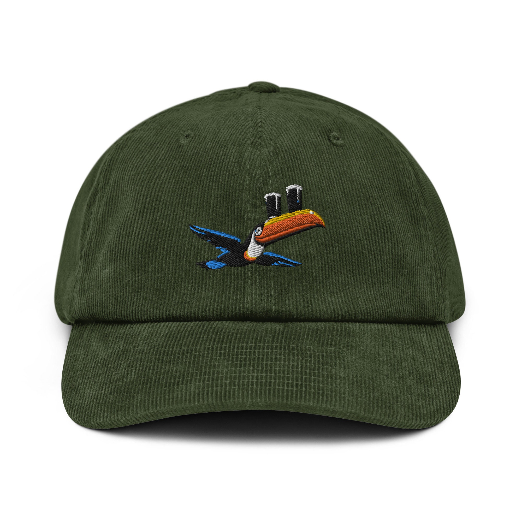 Corduroy Stout Toucan Embroidered Hat - Etsy