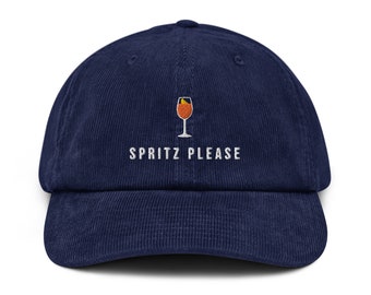 Spritz Please Refreshing Aperol lover Corduroy Cap