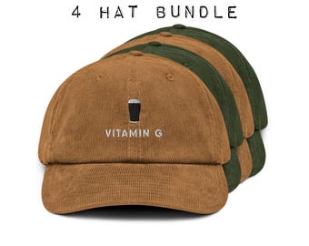 Vitamin G Corduroy Hat  - Set of 4 stout hats for Father's Day