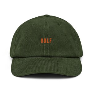Casquette Fairway Classic Golf en velours côtelé brodé