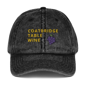 Vintage Coatbridge Table Wine Buckfast Embroidered Dad Hat