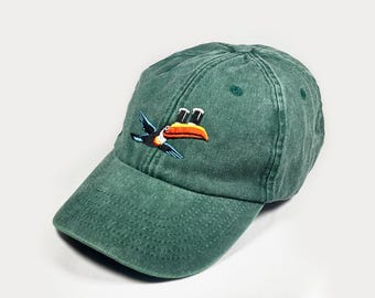 Irish Father's Day Toucan Hat - Vintage Washed Cotton Stout Cap - TOUCAN  BESTSELLER