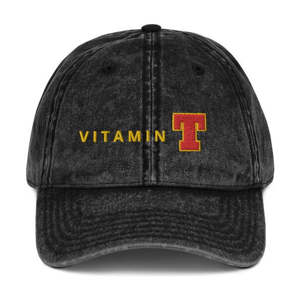 Vintage Vitamin T  Embroidered Dad Hat