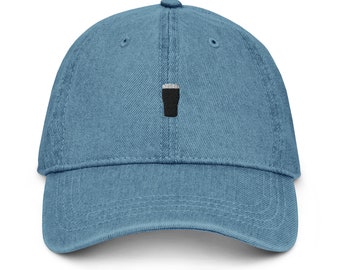 Minimalist Guinness Pint Denim Hat