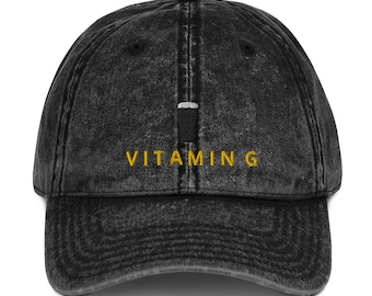 Vitamin G Gold Thread Vintage Dad Hat