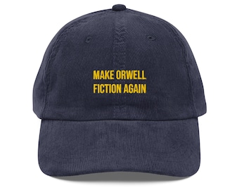 Make Orwell Fiction Again - hoed met groot gestikt koord VS VERZENDING