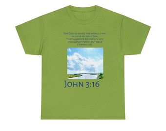 John 3:16 Christian  Unisex Heavy Cotton Tee