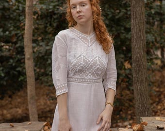 Edwardian cotton lawn dress