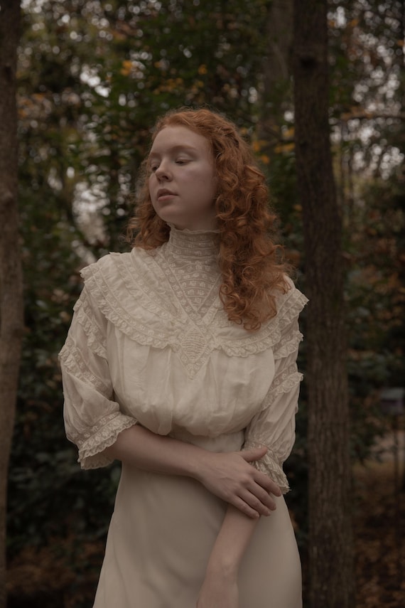 exquisite Edwardian silk blouse