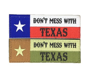 Parche bordado de la bandera estadounidense de Texas State, Estrella Solitaria, moral.