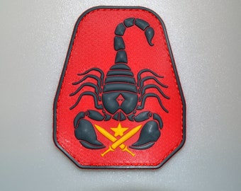 Red Scorpion Unit 3D pvc US Army USA Military Tactical pvc patch swat tactical patrol Morale patch Police rubber uniform badge ifak