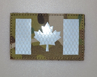 Laser cut cordura CANADA Canadian flag Maple leaf  Camo Tactical Patch Morale Badge ir vest helmet Police Army force reflective camouflaged