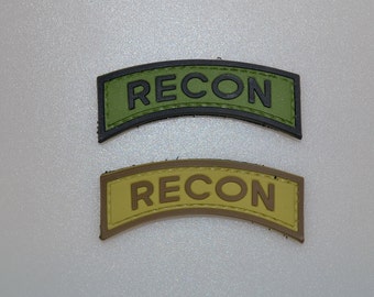 RECON  pvc Patch Morale funny Army force uniform bag ifak Airsoft plate spec ops tactical badge meme soldier Reconnaissance fighter